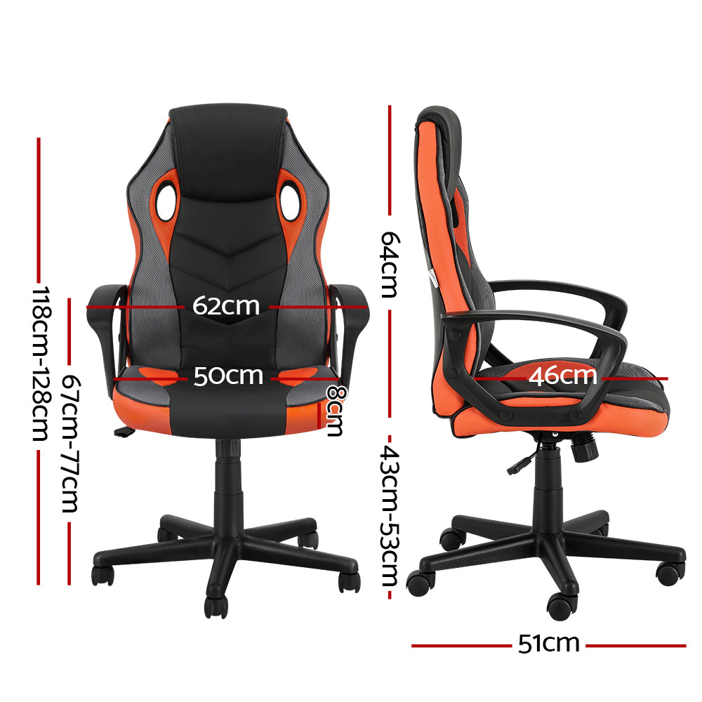 NNEDSZ Gaming Office Chair Computer Executive Racing Chairs High Back Orange