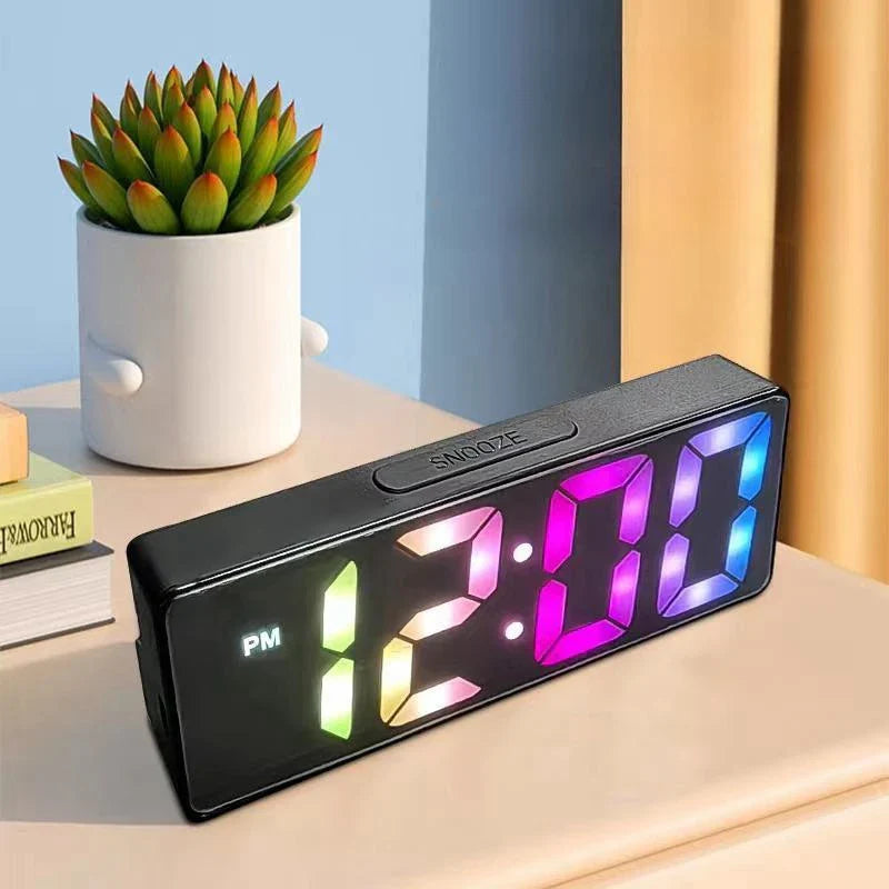 NNEOBA Voice Control Digital Alarm Clock – LED Display