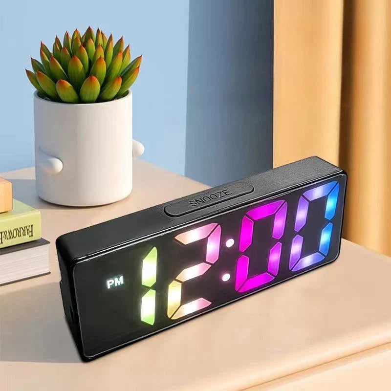 Voice Control Digital Alarm Clock – LED Display-2